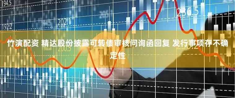 竹演配资 精达股份披露可转债审核问询函回复 发行事项存不确定性